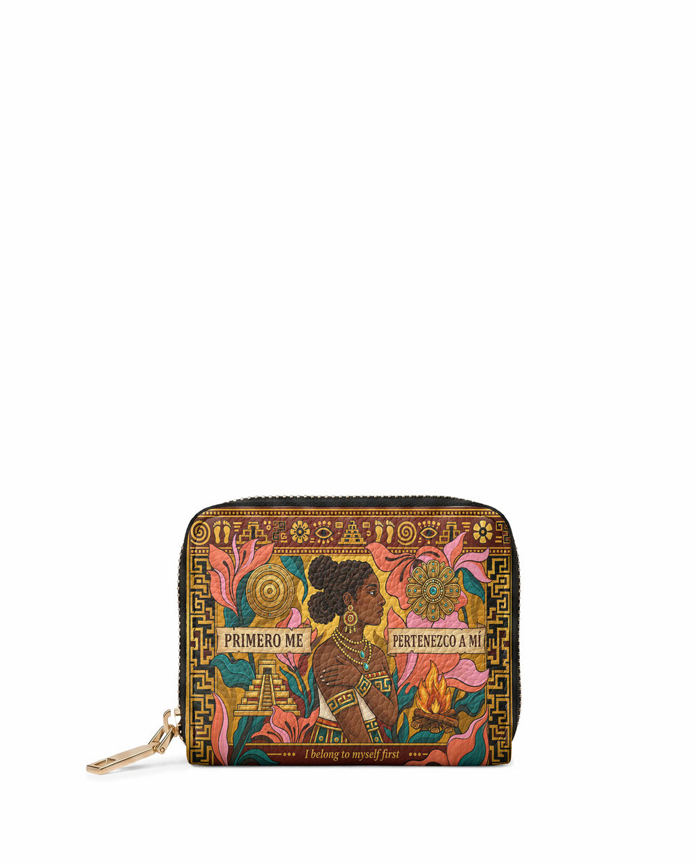 "Primero me pertenezco a mí" ver.6 Mini Wallet - front view | Paleta Bags