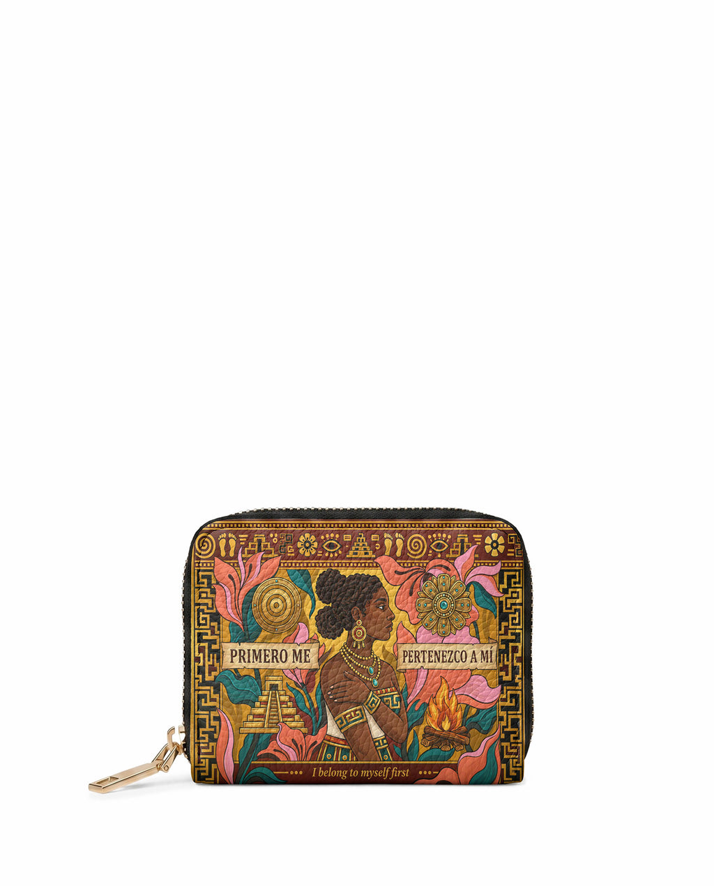 "Primero me pertenezco a mí" ver.6 Mini Wallet - front view | Paleta Bags