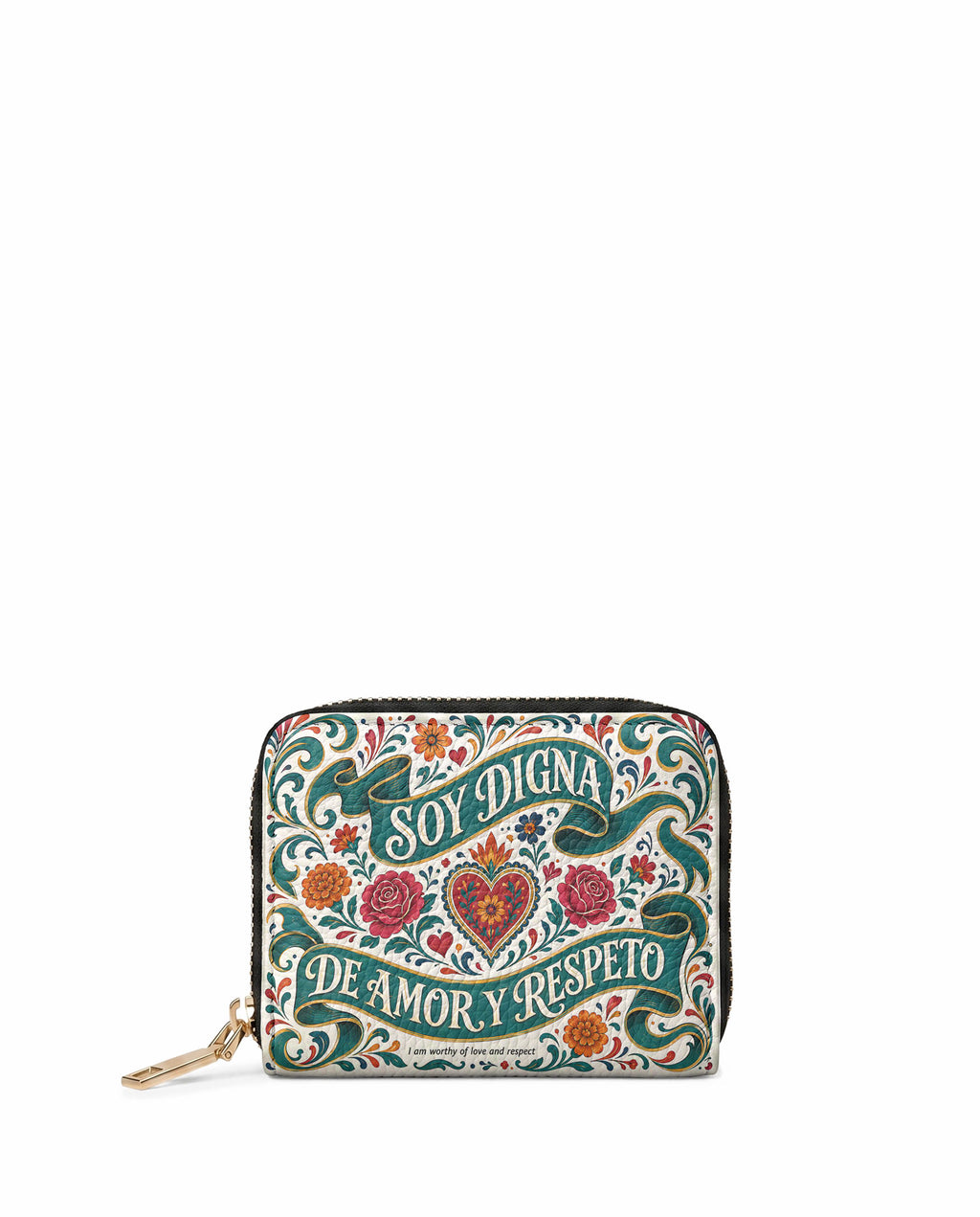 "Otomi Wild Embroidery" ver.3 Mini Wallet - front view | Paleta Bags