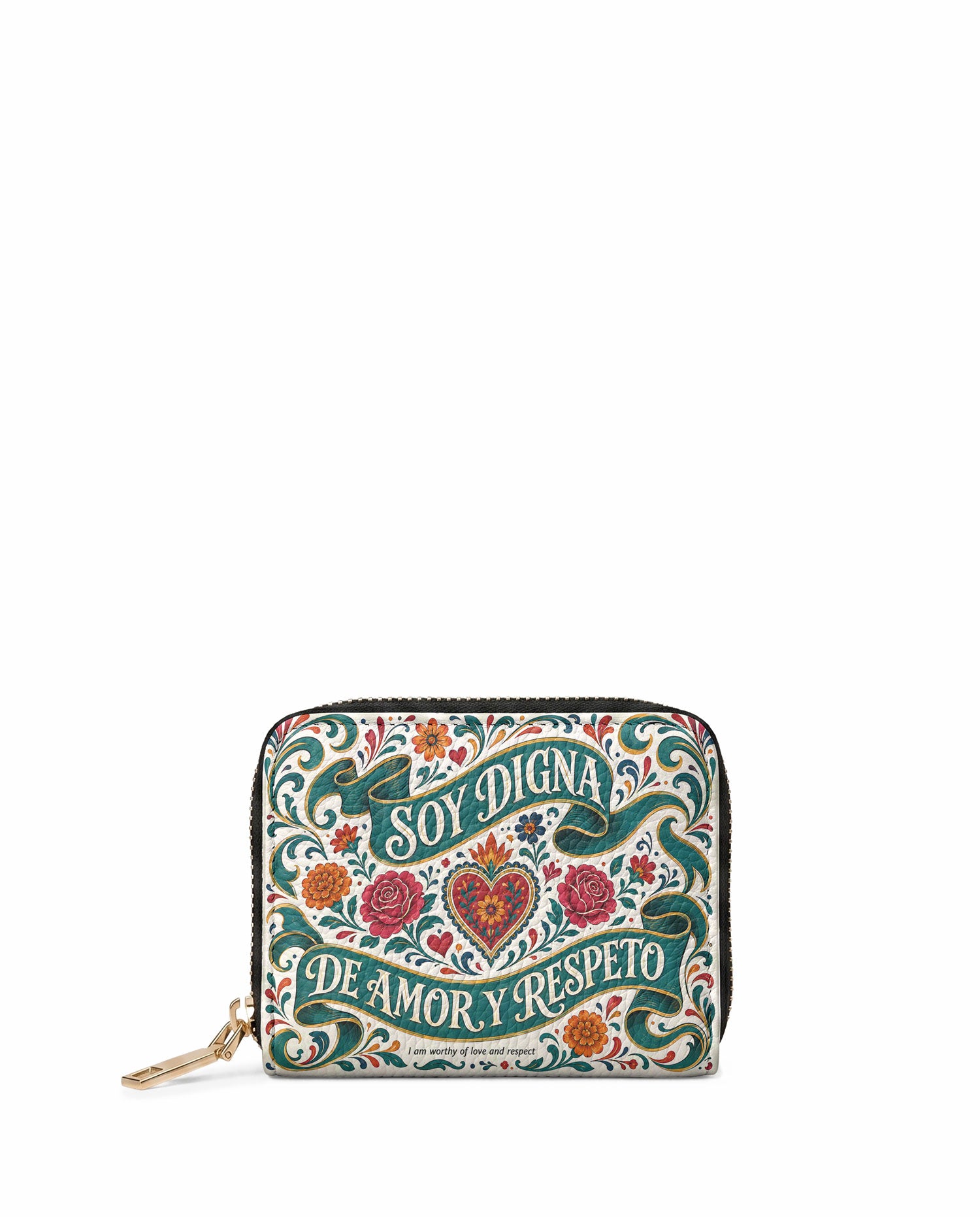 "Otomi Wild Embroidery" ver.3 Mini Wallet - front view | Paleta Bags