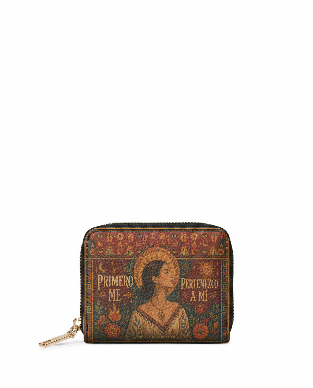 "Primero me pertenezco a mí" ver.1 Mini Wallet - front view | Paleta Bags