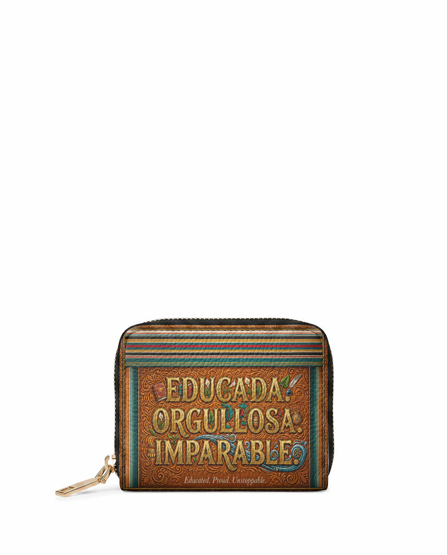 "Educada. Orgullosa. Imparable" ver.2 Mini Wallet