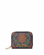 "Soy fuego que no se apaga" ver.3 Mini Wallet - front view | Paleta Bags