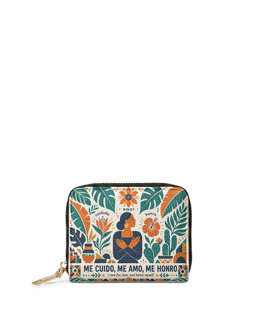 "Me cuido, me amo, me honro" ver.4 Mini Wallet