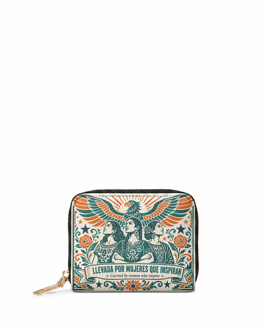 "Llevada por mujeres que inspiran" ver.3 Mini Wallet