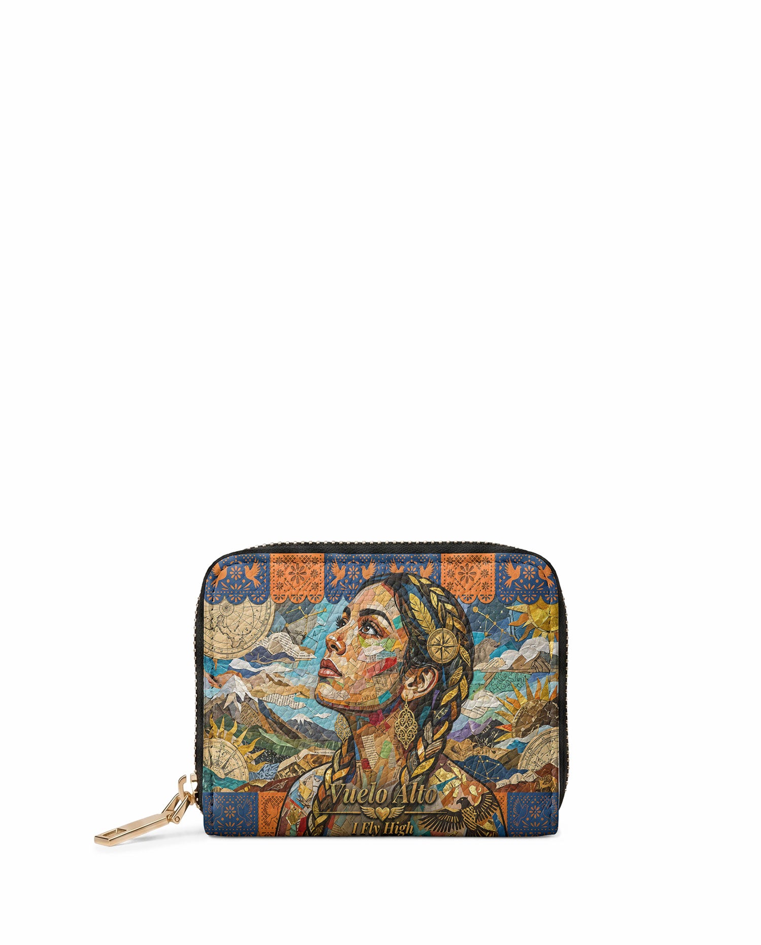 "Vuelo Alto" ver.4 Mini Wallet - front view | Paleta Bags