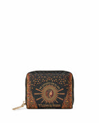 "Me levanto con el sol y llevo el fuego" ver.3 Mini Wallet - front view | Paleta Bags