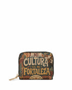 "Mi cultura es mi fortaleza" ver.1 Mini Wallet - front view | Paleta Bags