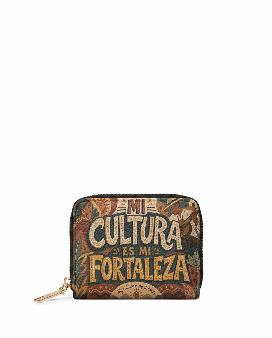 "Mi cultura es mi fortaleza" ver.1 Mini Wallet