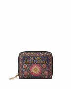 "Se amó hasta florecer" ver.4 Mini Wallet - front view | Paleta Bags