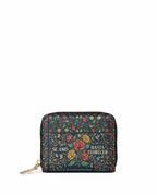 "Se amó hasta florecer" ver.6 Mini Wallet - front view | Paleta Bags