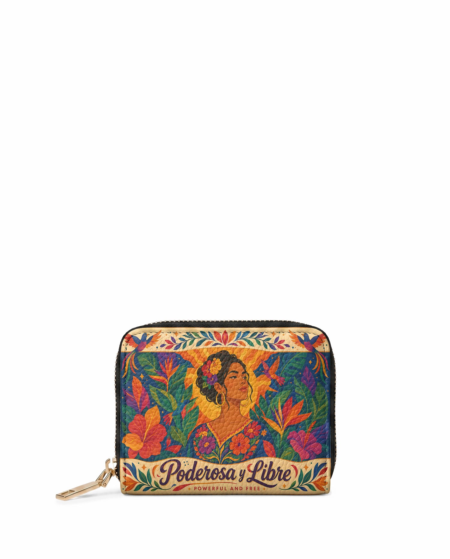 "Poderosa y Libre" ver.2 Mini Wallet - front view | Paleta Bags