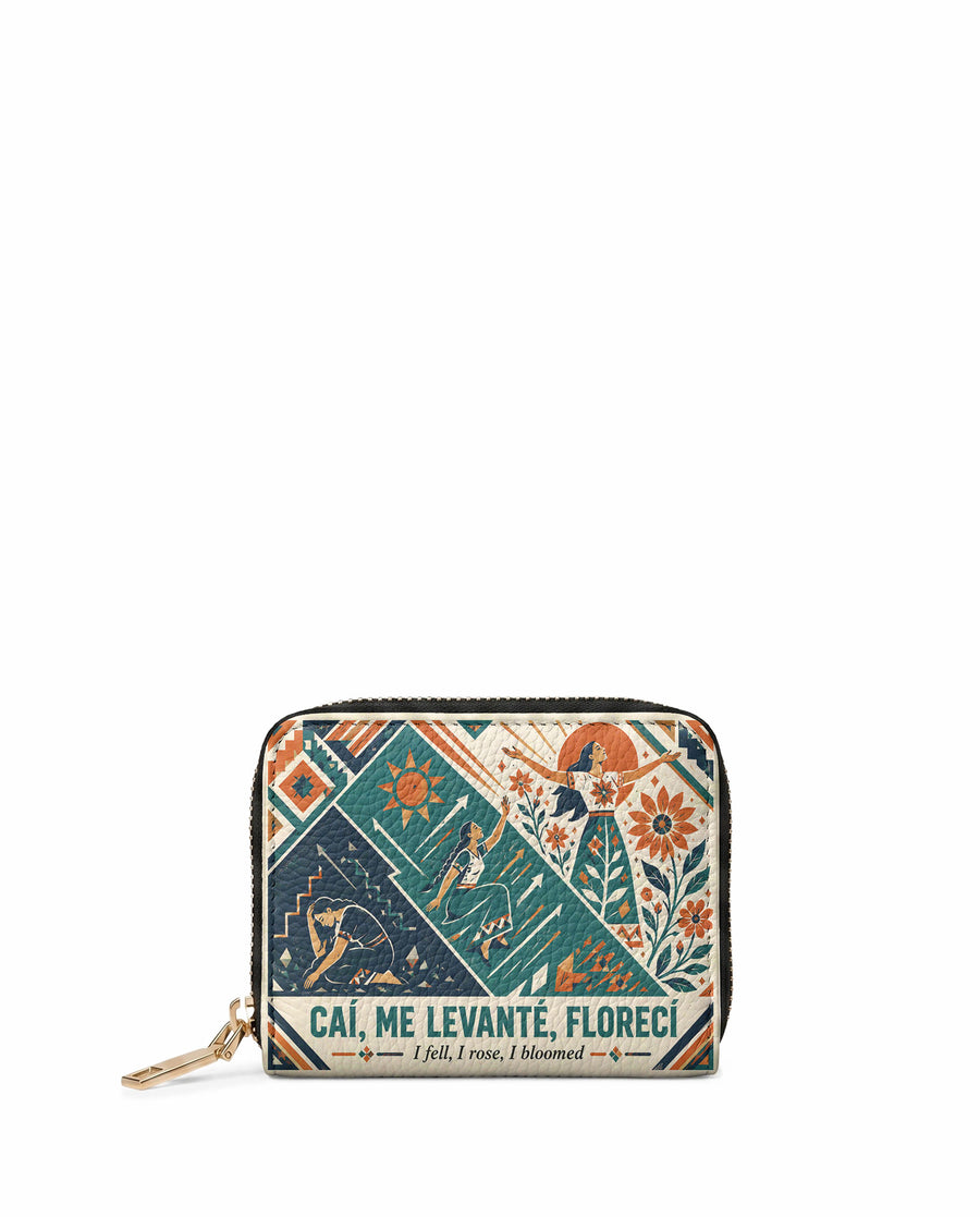 "Caí, me levanté, florecí" ver.3 Mini Wallet