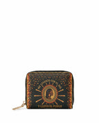 "Me levanto con el sol y llevo el fuego" ver.1 Mini Wallet - front view | Paleta Bags
