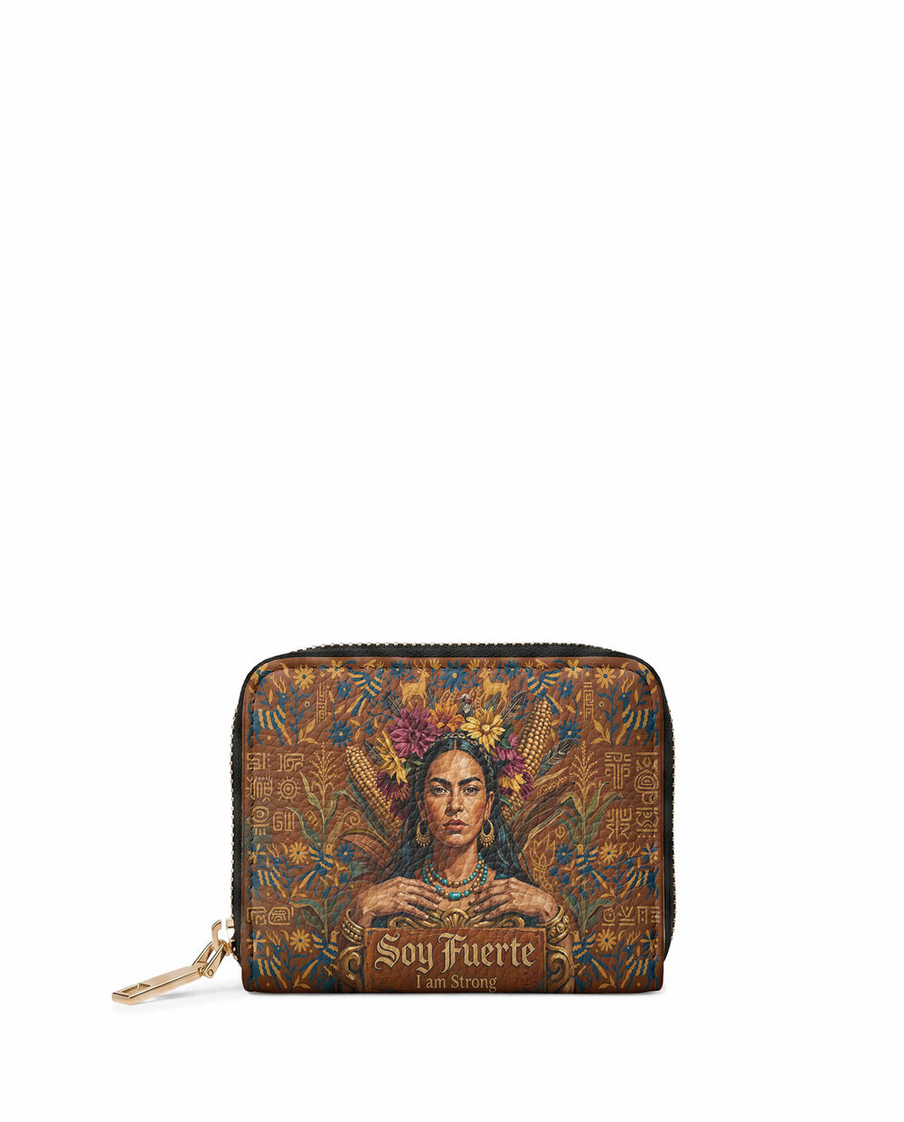 "Soy Fuerte" ver.4 Mini Wallet - front view | Paleta Bags