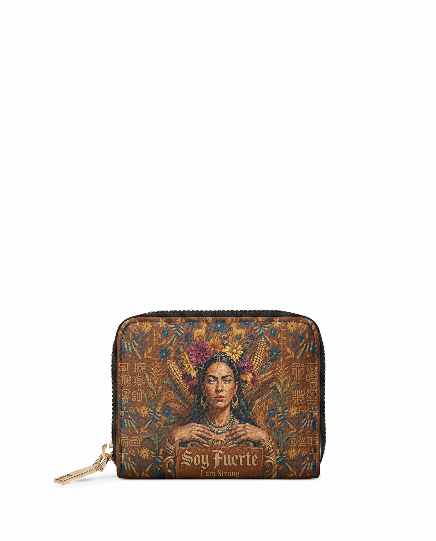"Soy Fuerte" ver.4 Mini Wallet - front view | Paleta Bags