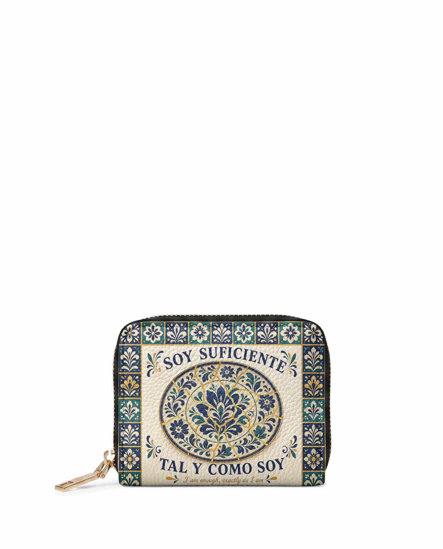 "Soy suficiente, tal y como soy" ver.8 Mini Wallet - front view | Paleta Bags