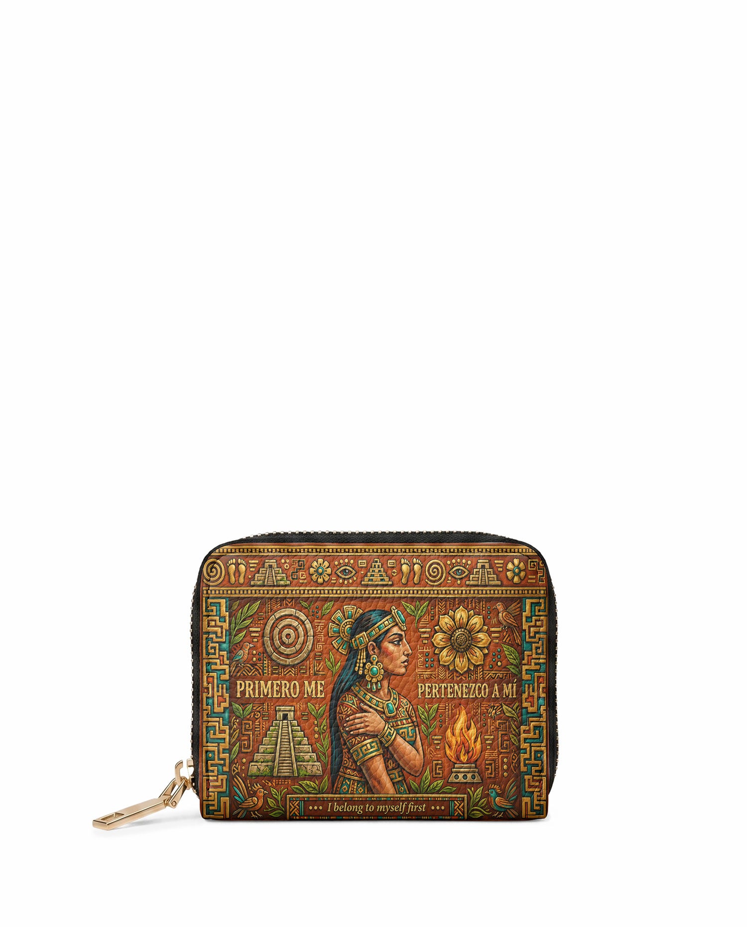 "Primero me pertenezco a mí" ver.7 Mini Wallet - front view | Paleta Bags