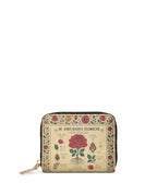 "Se amó hasta florecer" ver.5 Mini Wallet - front view | Paleta Bags