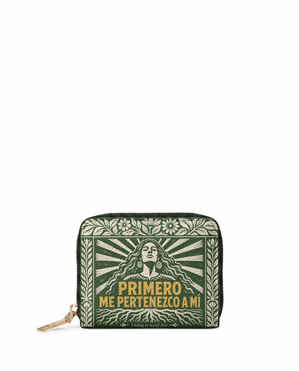 "Primero me pertenezco a mí" ver.4 Mini Wallet - front view | Paleta Bags