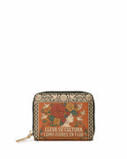 "Lleva su cultura como flores en flor" ver.3 Mini Wallet - front view | Paleta Bags
