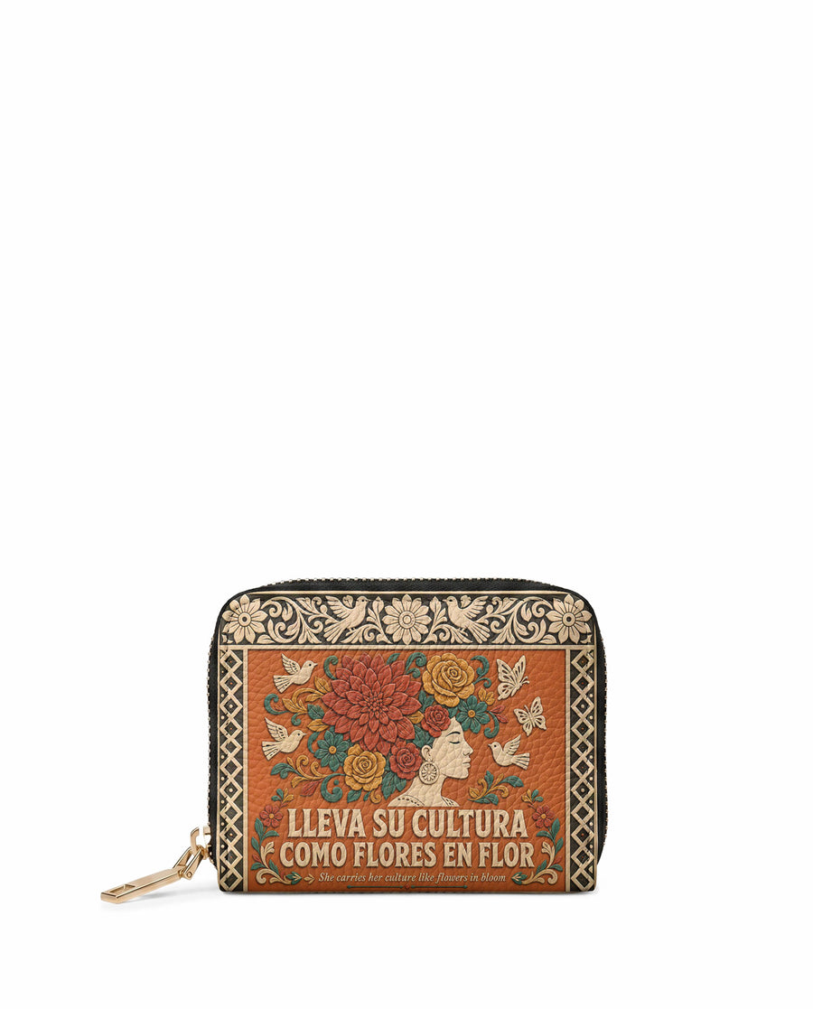 "Lleva su cultura como flores en flor" ver.3 Mini Wallet