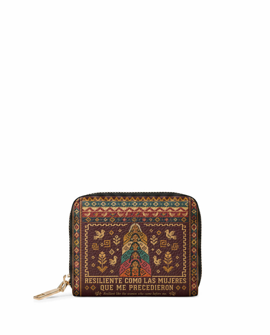 "Resiliente como las mujeres que me precedieron" ver.3 Mini Wallet