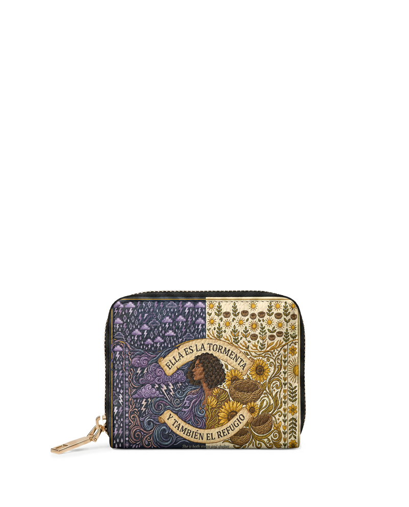 "Ella es la tormenta y también el refugio" ver.2 Mini Wallet