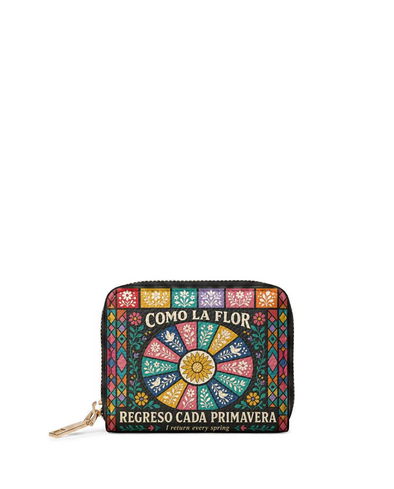"Como la flor, regreso cada primavera" ver.2 Mini Wallet