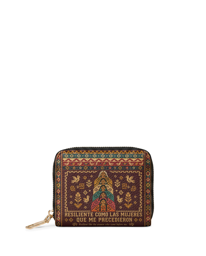 "Resiliente como las mujeres que me precedieron" ver.3 Mini Wallet