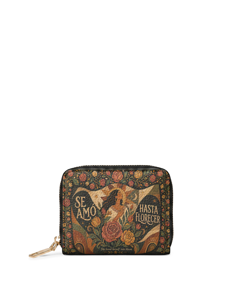 "Se amó hasta florecer" ver.2 Mini Wallet