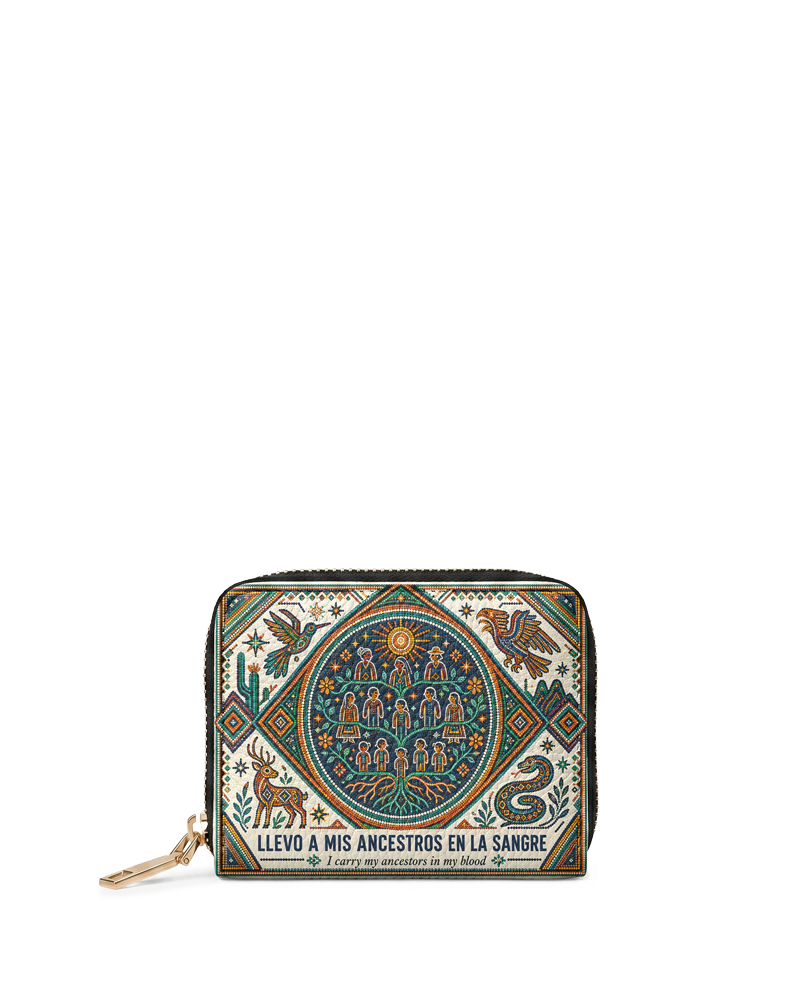 "Llevo a mis ancestros en la sangre" ver.4 Mini Wallet