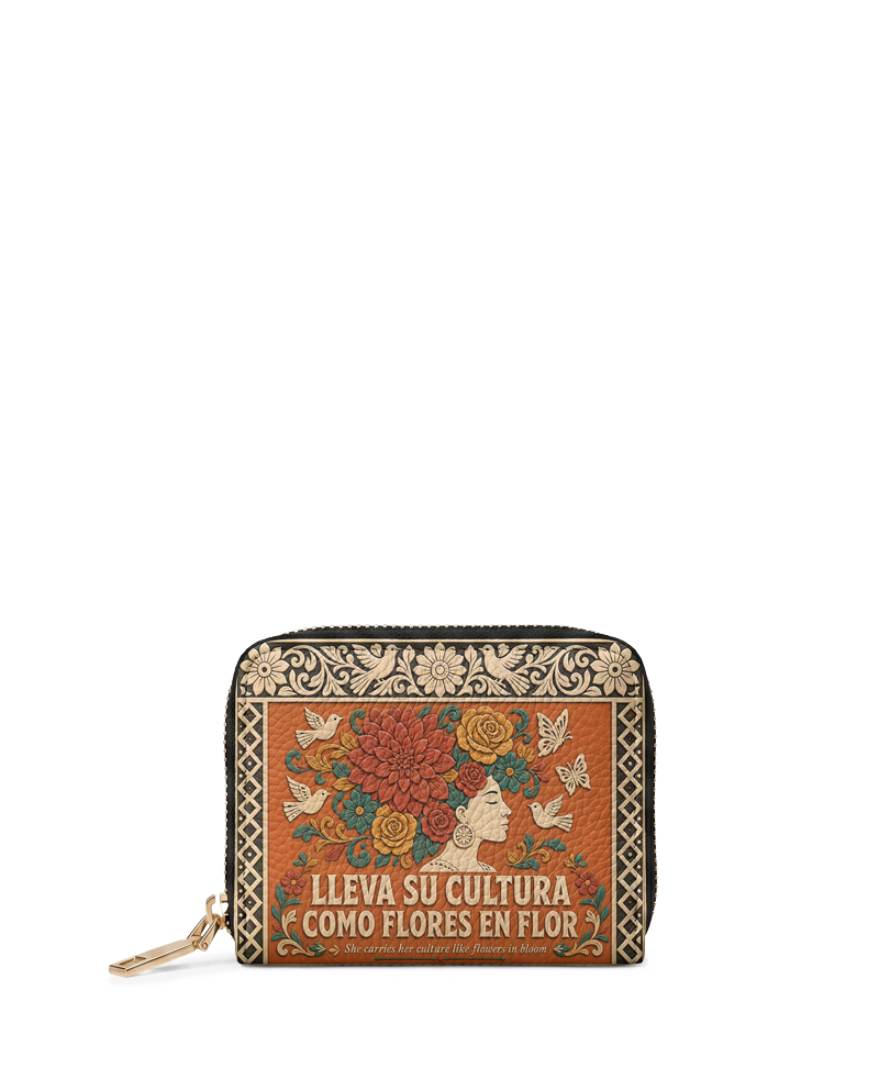 "Lleva su cultura como flores en flor" ver.3 Mini Wallet