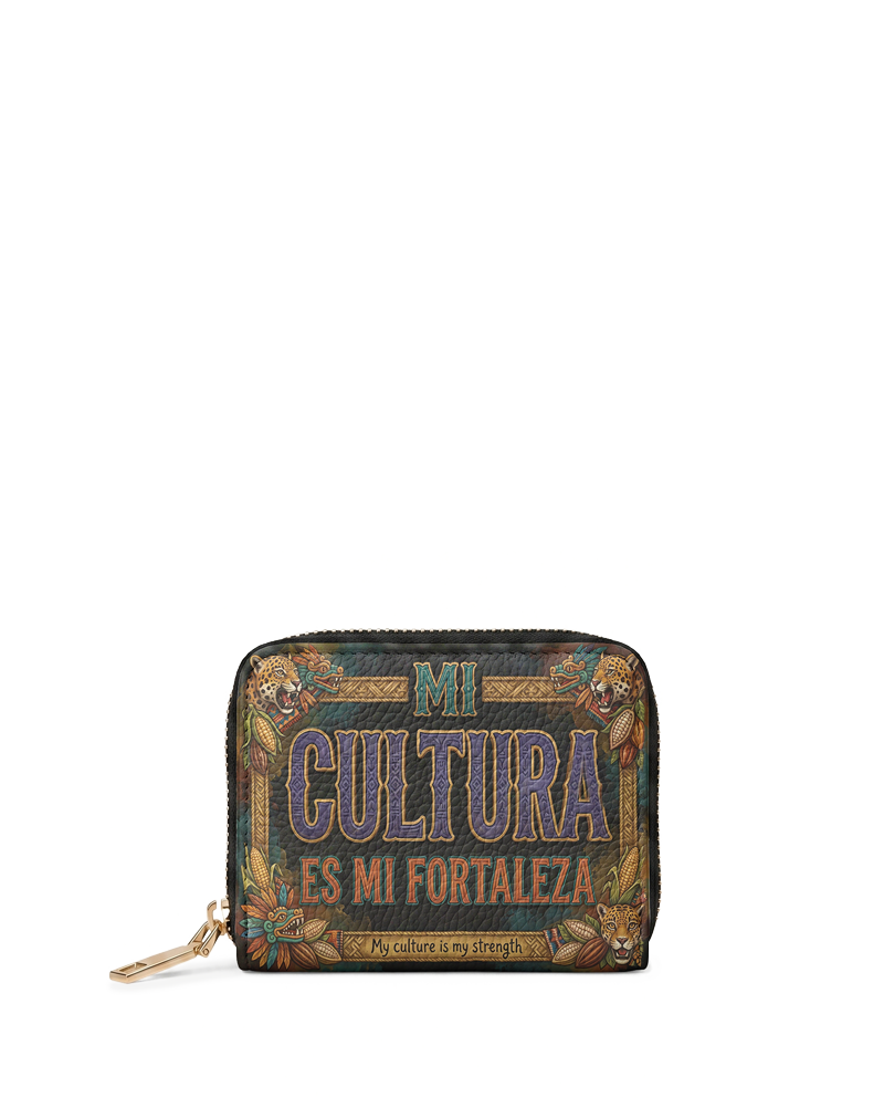 "Mi cultura es mi fortaleza" ver.3 Mini Wallet