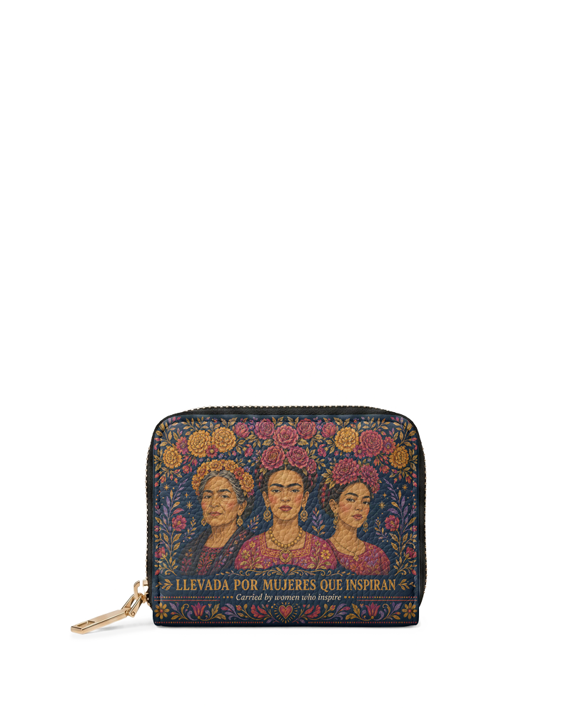 "Llevada por mujeres que inspiran" ver.2 Mini Wallet