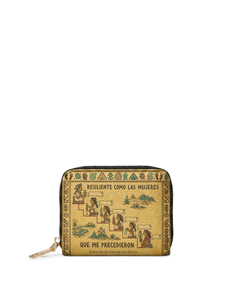"Resiliente como las mujeres que me precedieron" ver.4 Mini Wallet