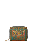 "Educada. Orgullosa. Imparable" ver.1 Mini Wallet - front view | Paleta Bags