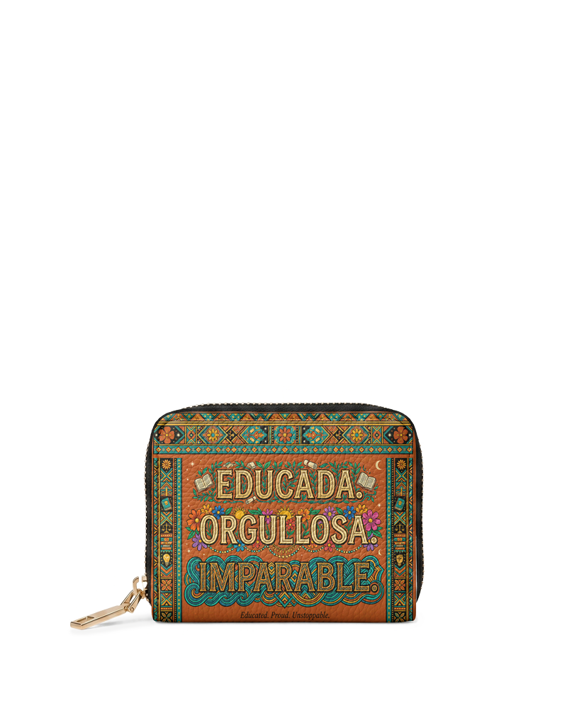 "Educada. Orgullosa. Imparable" ver.1 Mini Wallet