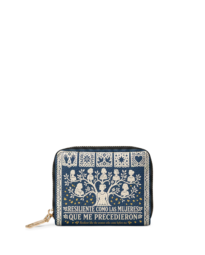 "Resiliente como las mujeres que me precedieron" ver.2 Mini Wallet