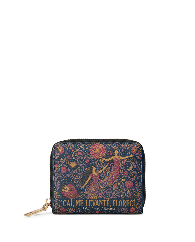 "Caí, me levanté, florecí" ver.5 Mini Wallet