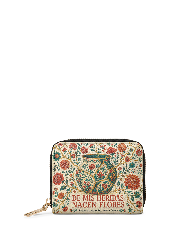 "De mis heridas nacen flores" ver.2 Mini Wallet