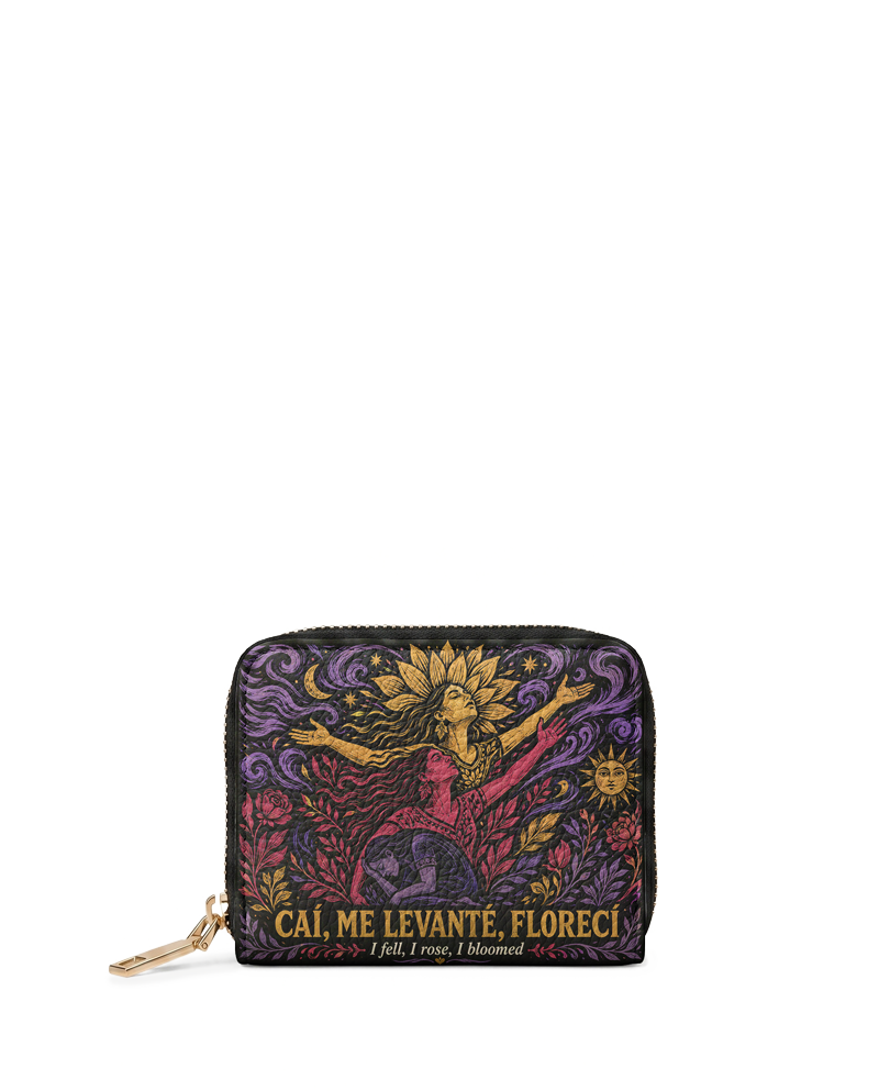 "Caí, me levanté, florecí" ver.4 Mini Wallet