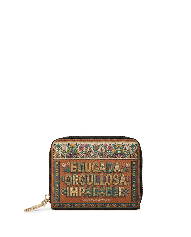 "Educada. Orgullosa. Imparable" ver.3 Mini Wallet