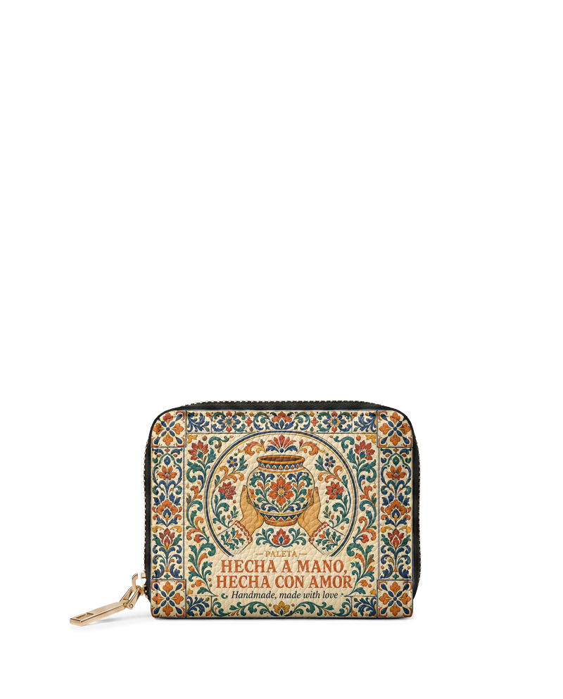"Hecha a mano, hecha con amor" ver.2 Mini Wallet