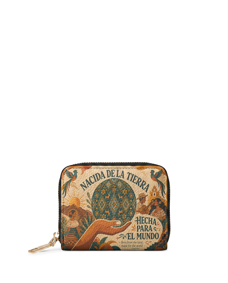 "Nacida de la tierra, hecha para el mundo" ver.1 Mini Wallet