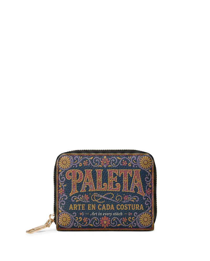 "La Paleta — Arte en cada costura" ver.3 Mini Wallet