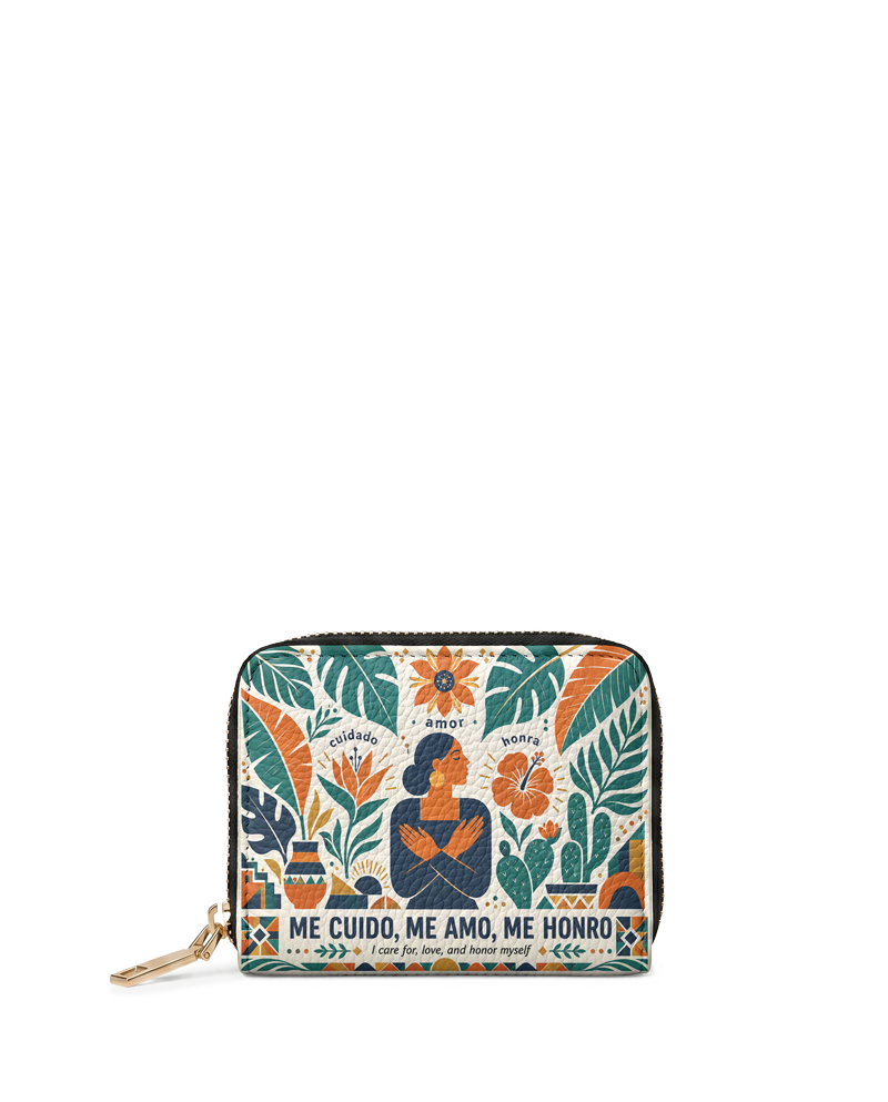 "Me cuido, me amo, me honro" ver.4 Mini Wallet
