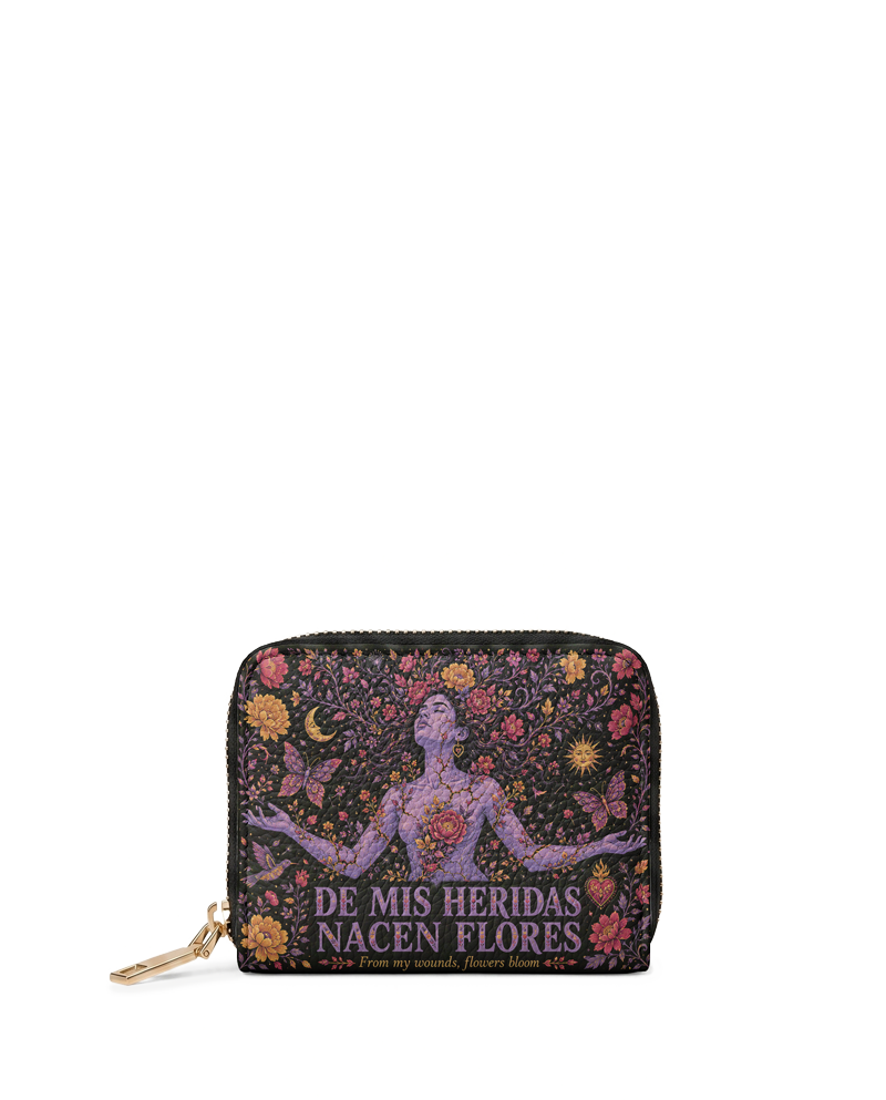 "De mis heridas nacen flores" ver.5 Mini Wallet