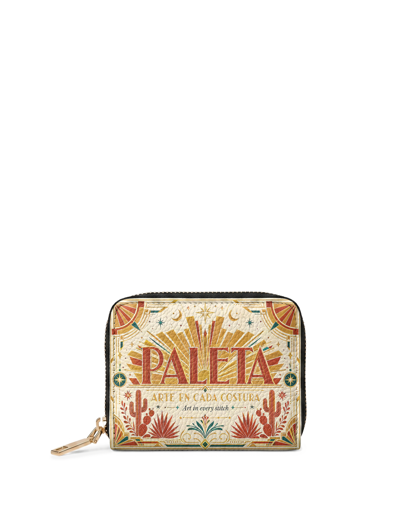 "La Paleta — Arte en cada costura" ver.4 Mini Wallet