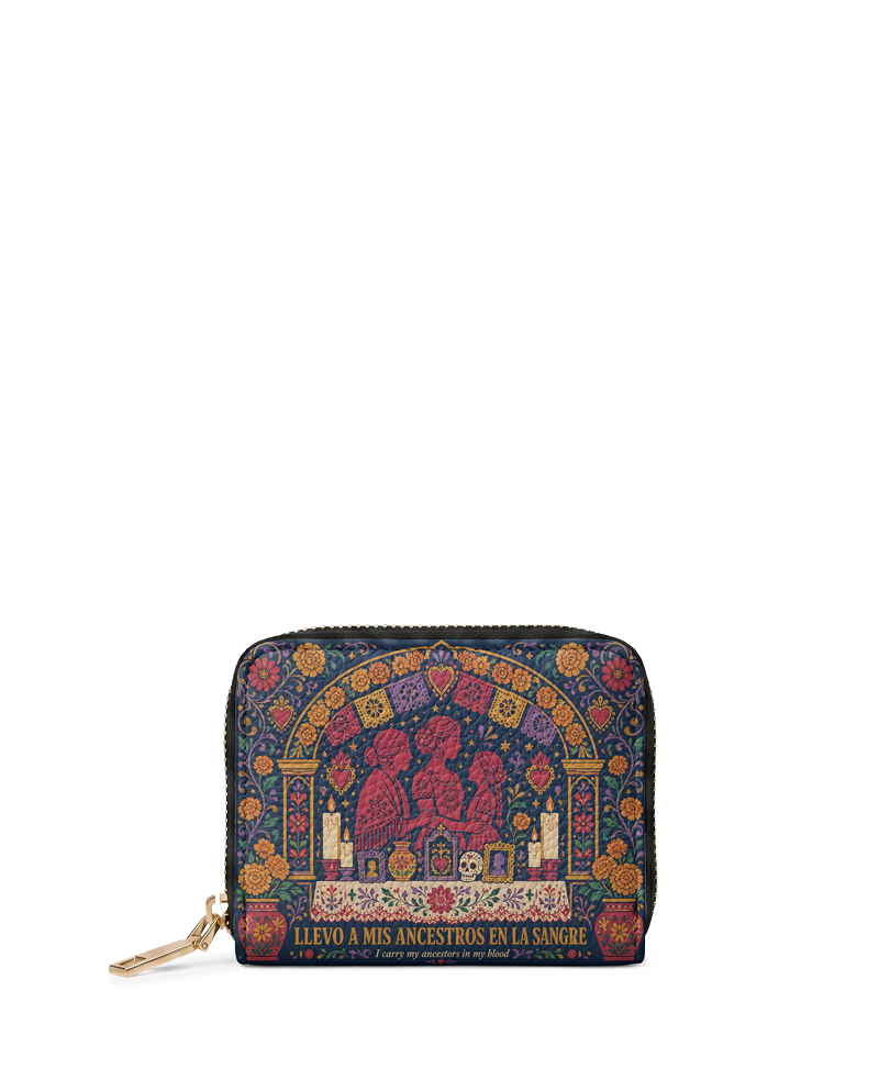"Llevo a mis ancestros en la sangre" ver.1 Mini Wallet